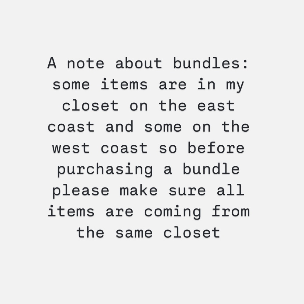 A note about bundles